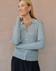 Bella Dahl Collared Button Down Sweater