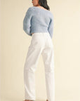 Optic White Relaxed Straight Leg Jean