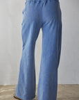 Light Denim Cotton Drawstring Pant