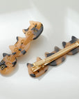 Zoe Triple Cat Face Barrette Clip - Set of 2