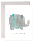 E. Frances Welcome Little One Elephant Greeting Card