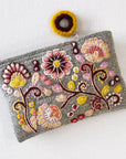 Jenny Krauss Embroidered Wool Pouch