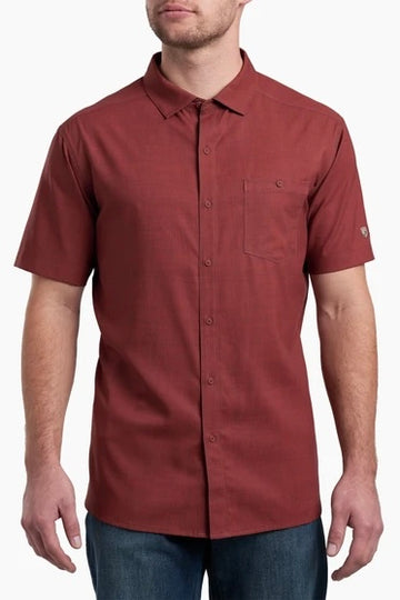 Kuhl Men's Persuadr Short Sleeve Shirt- Rusted Sun