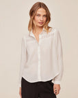 Bella Dahl Long Sleeve Shirt with Lace Inset