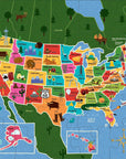 Map of the USA Jumbo Puzzle 25 Pieces