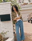 Bella Dahl Pocket Wide Leg Pant-Shadow Blue Wash