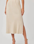 Bella Dahl Amara Side Split Bias Skirt