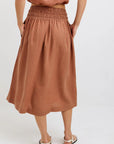 Bella Dahl Smocked Waist Gathered Skirt