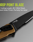True Fast Flip 3" Drop Point Knife
