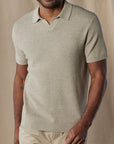 Waffle Stitch Sweater Polo
