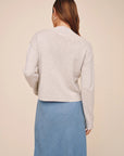 Bella Dahl V-Neck Sweater - Heather Mist
