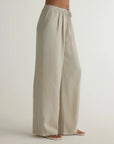 Bella Dahl Pleated Wide Leg Full Length Pant