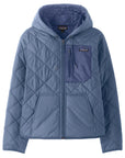 Patagonia W's Diamond Quilted Bomber Hoody: Barnacle Blue