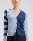 Z&P Split Cotton & Cashmere Cardi Sweater: Jean