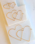 Heart Hoop Earrings