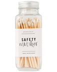 Wooden Colorful Safety Matches - Glass Jar