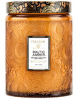 Voluspa Baltic Amber Large Glass Jar Candle