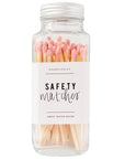Wooden Colorful Safety Matches - Glass Jar