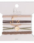 K'Lani Hair Tie Bracelets- Set of 5