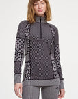 Smekker Merino Wool Half Zip Base Layer Top