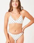 Cardiff Swim Bottom - Cloud Polka Dot