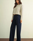 Dark Rinse Denim Trouser