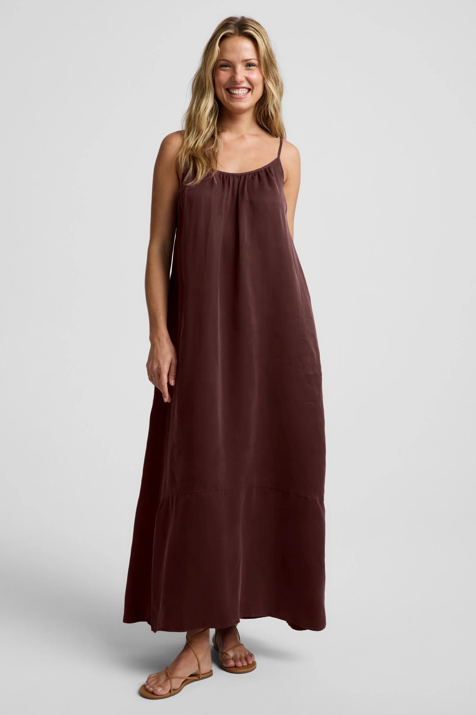 Sunkissed Cupro Maxi Dress