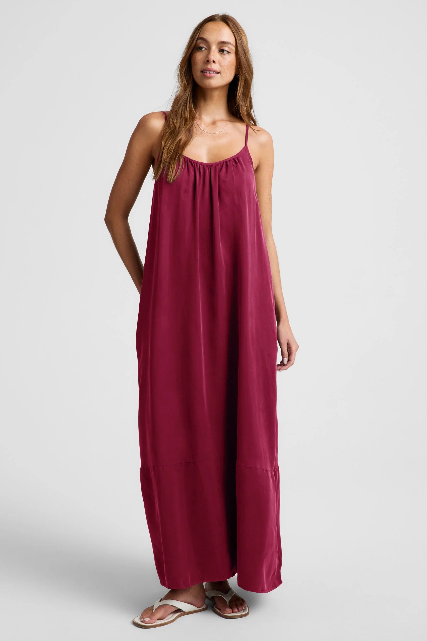Sunkissed Cupro Maxi Dress