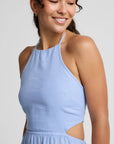 Soft Wash Linen Halter Dress