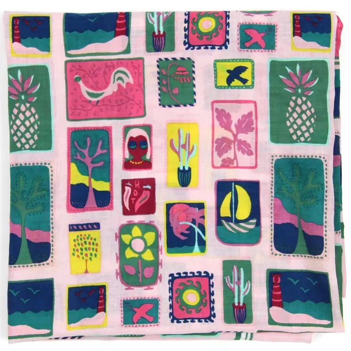 Les Belles Vagabondes Organic Cotton Square Scarf