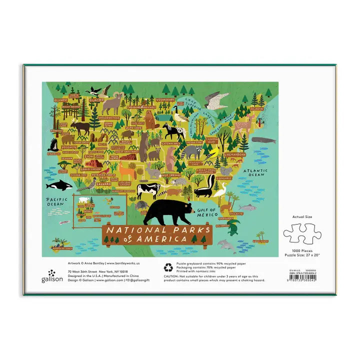 National Parks of America: 1000 Piece Puzzle