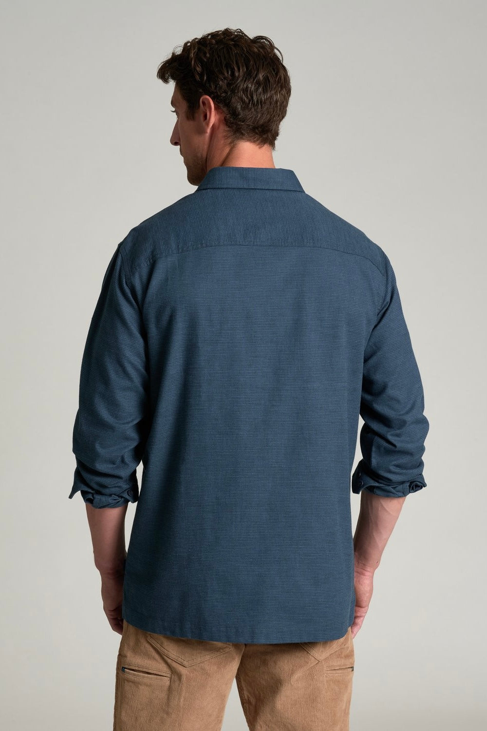 Kuhl Revolvr Long Sleeve Flannel Shirt- Mutiny Blue