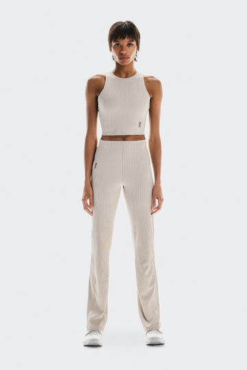 ON All-Day Ribbed Pants: Desert / White