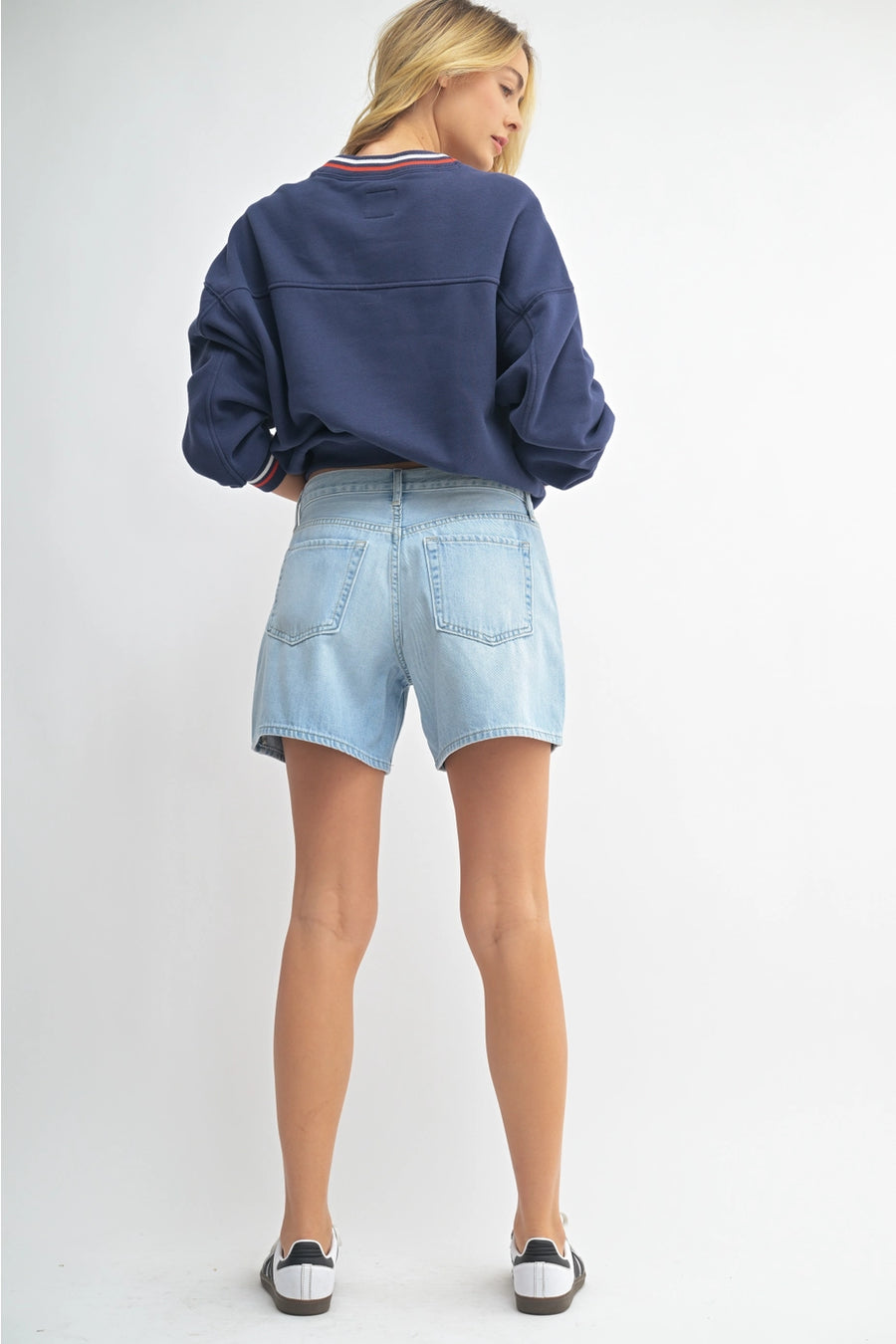 Light Denim Lightweight Denim Shorts