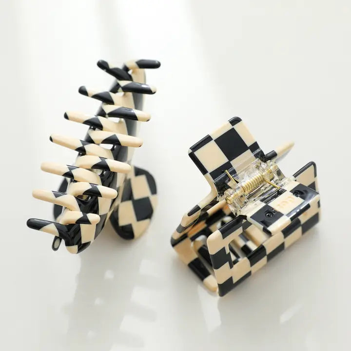 Checkmate Hair Claw Clip