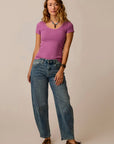 Dana Barrel Pant: Blue Ridge
