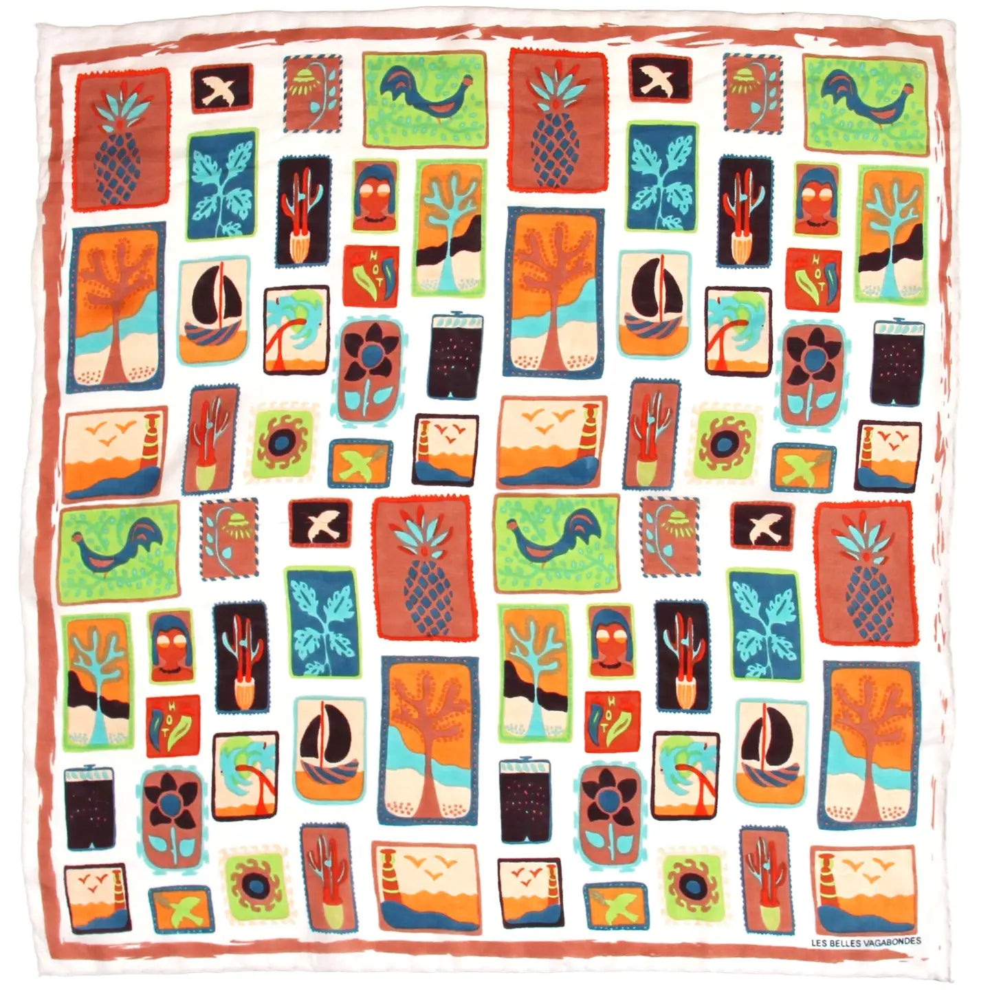 Les Belles Vagabondes Mini Silk Scarf