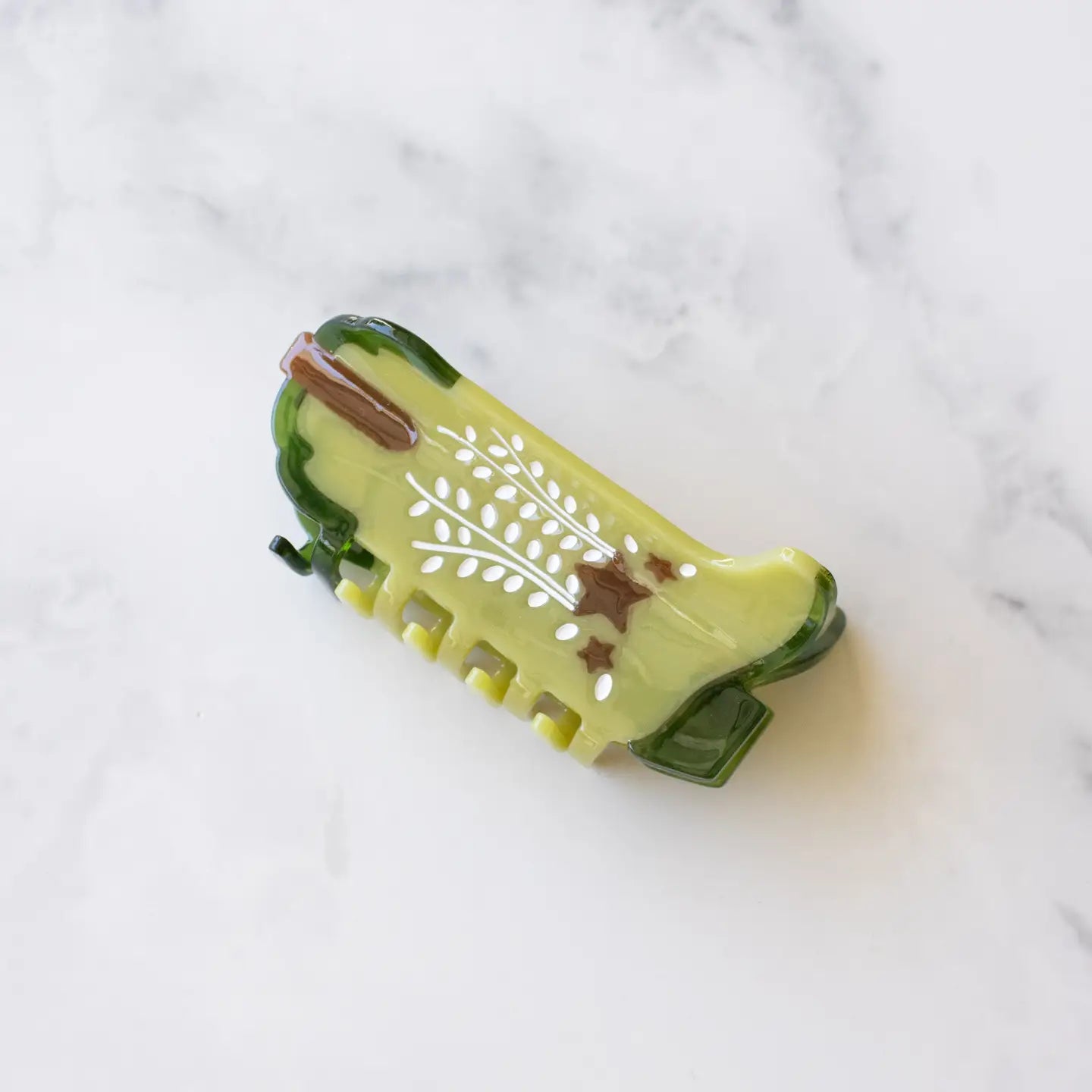 Eco Cowboy Boots Hair Claw Clip