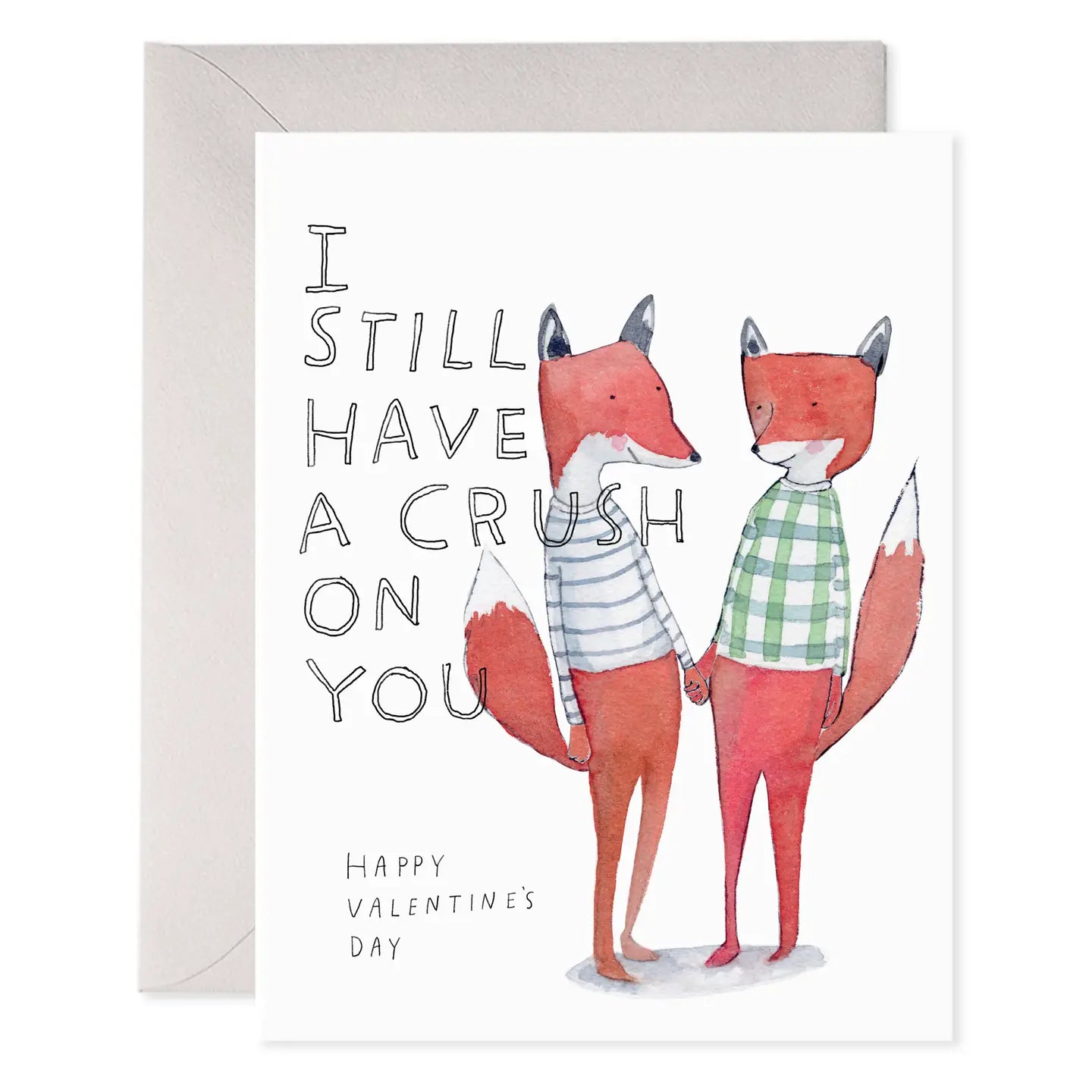 E.Frances Crushing Fox Greeting Card