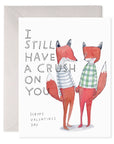 E.Frances Crushing Fox Greeting Card