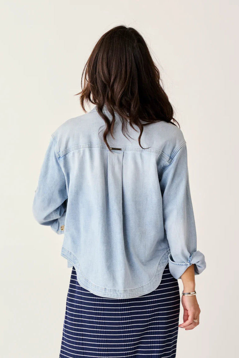 Flora Denim Shacket