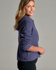 Kuhl W's Fireside Hoody Sweater- Deep Periwinkle