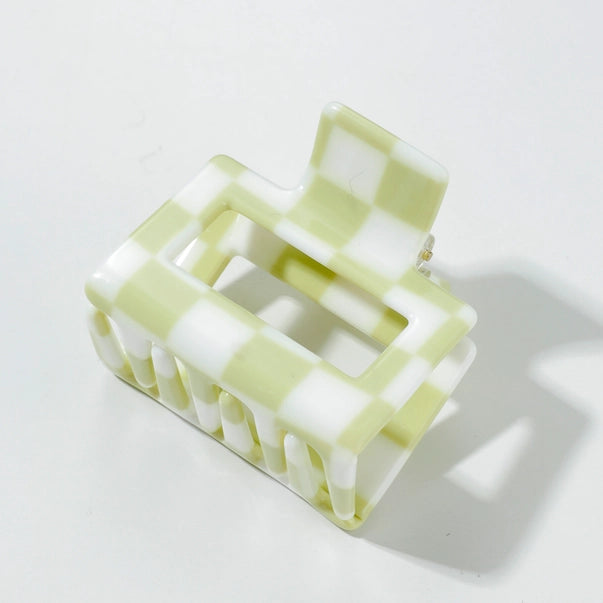 Checkmate Hair Claw Clip