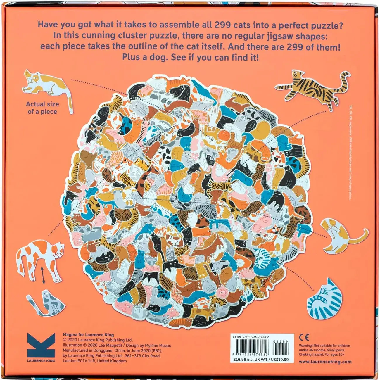 299 Cats (and A Dog) 300 Piece Cluster Puzzle
