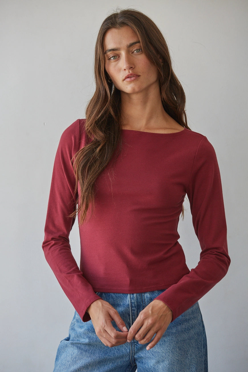Allez Long Sleeve Boat Neck