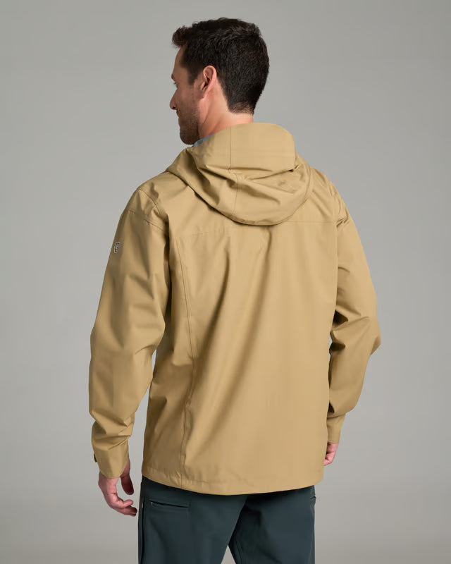 Kuhl M's Stretch Voyagr Waterproof Breathable Jacket- Desert Khaki
