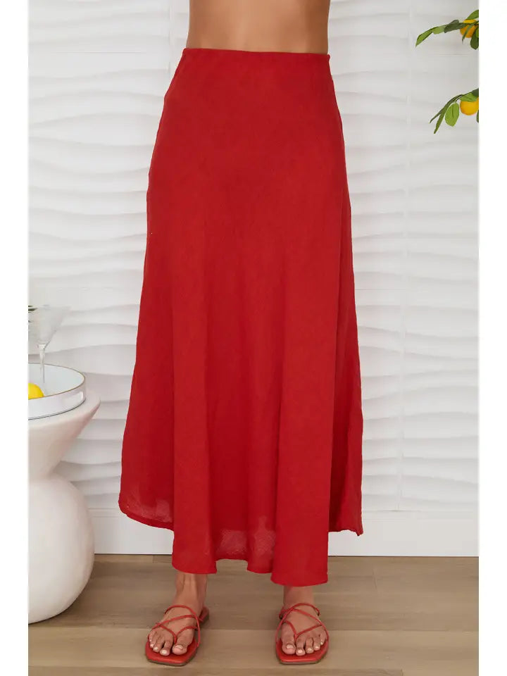 Bella Linen Maxi Skirt