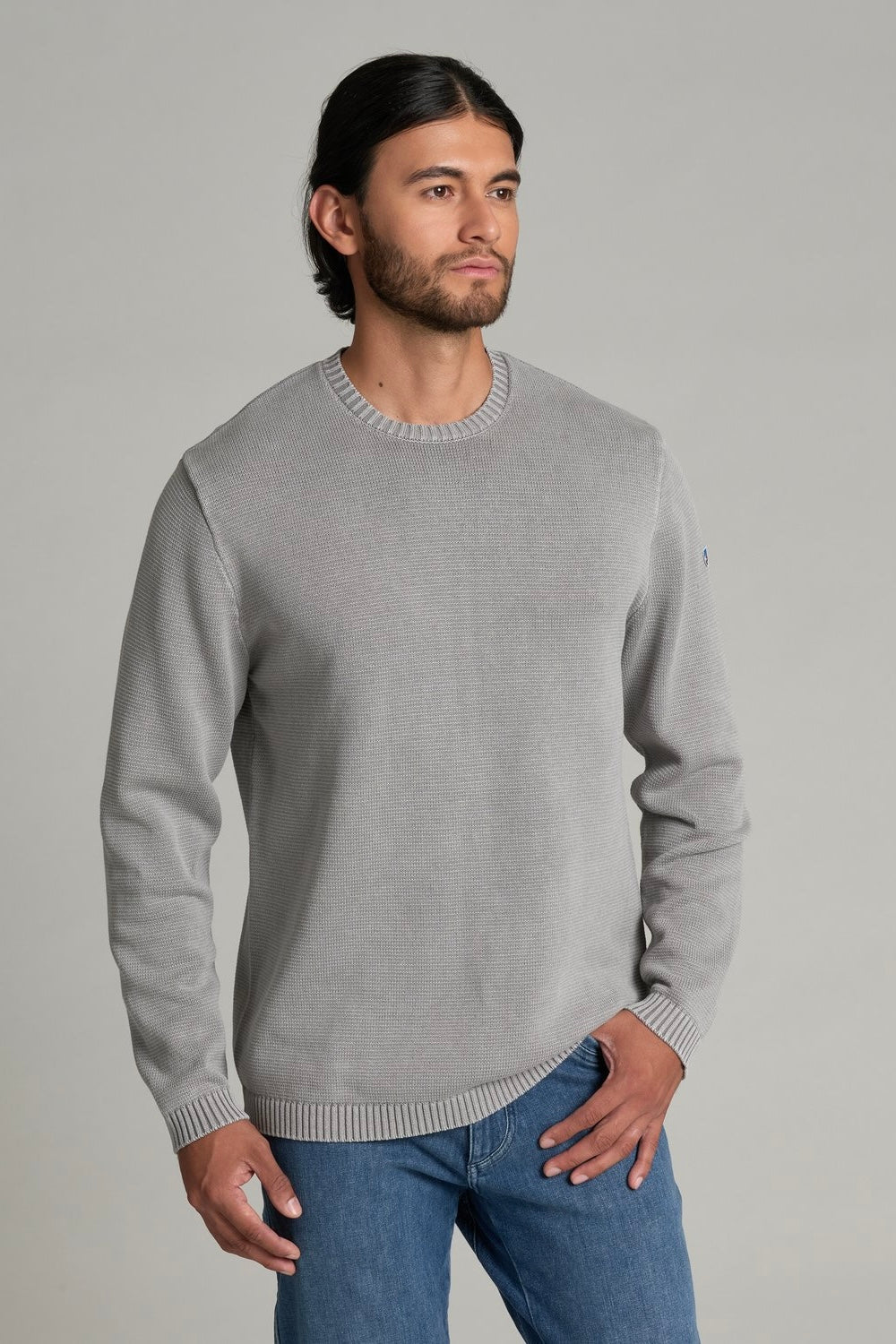 Motive Organic Cotton Sweater- Heather Grey