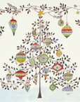 Watercolor Ornament Tree Boxed Holiday Cards