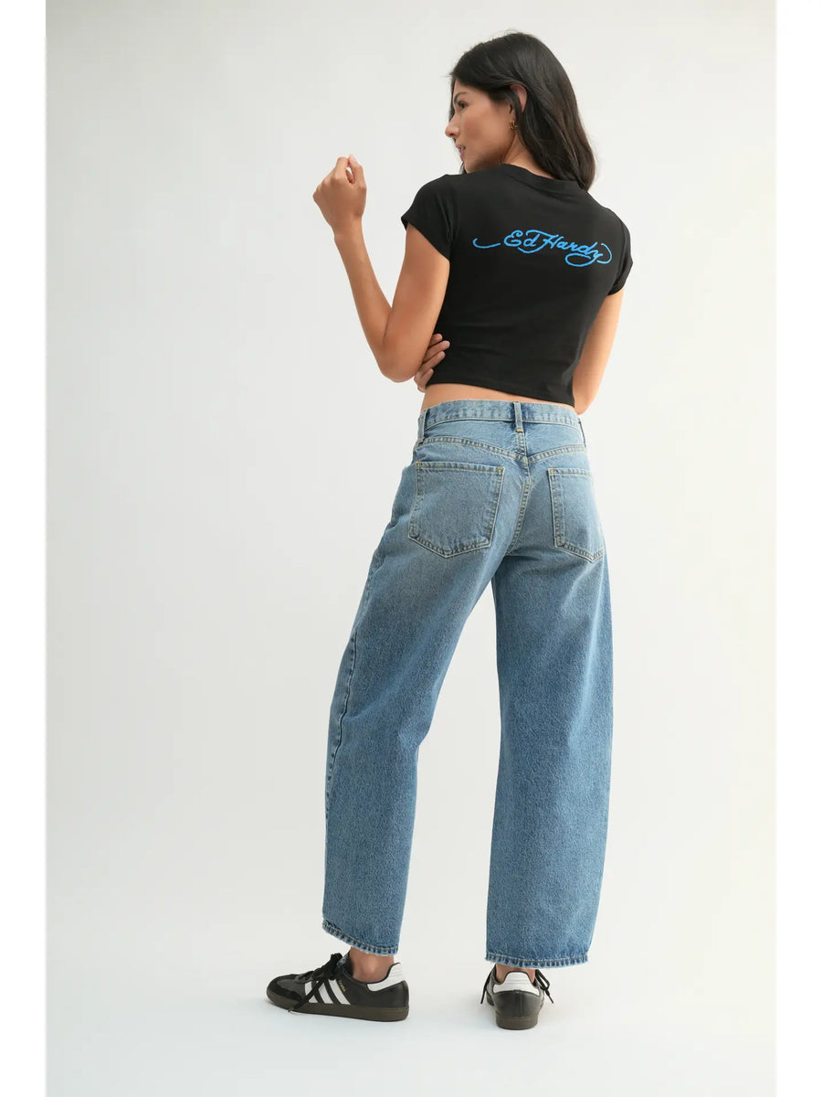The New Barrel Medium Denim Barrel Jeans